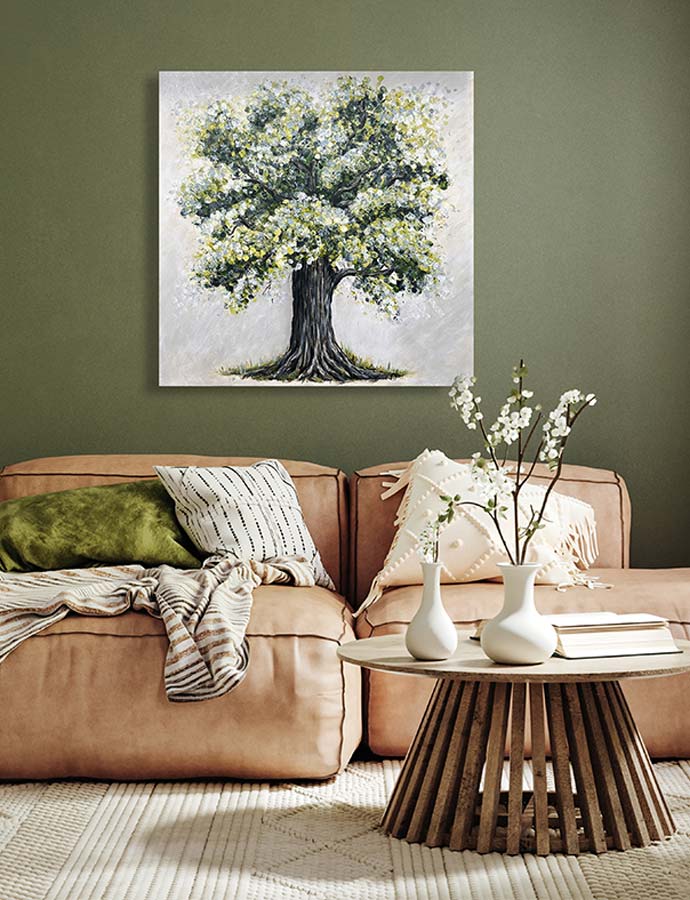 Golden hour fingerprint tree mockup - golden hour live art