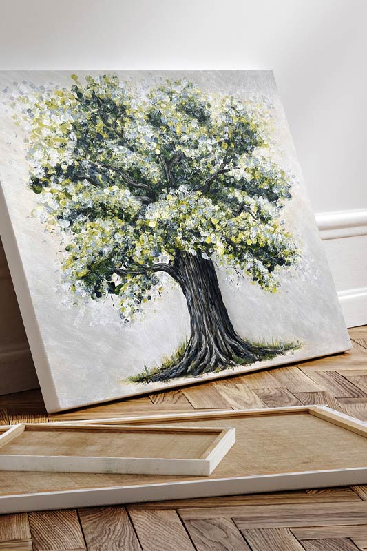 Golden hour wedding thumbprint tree - golden hour live art